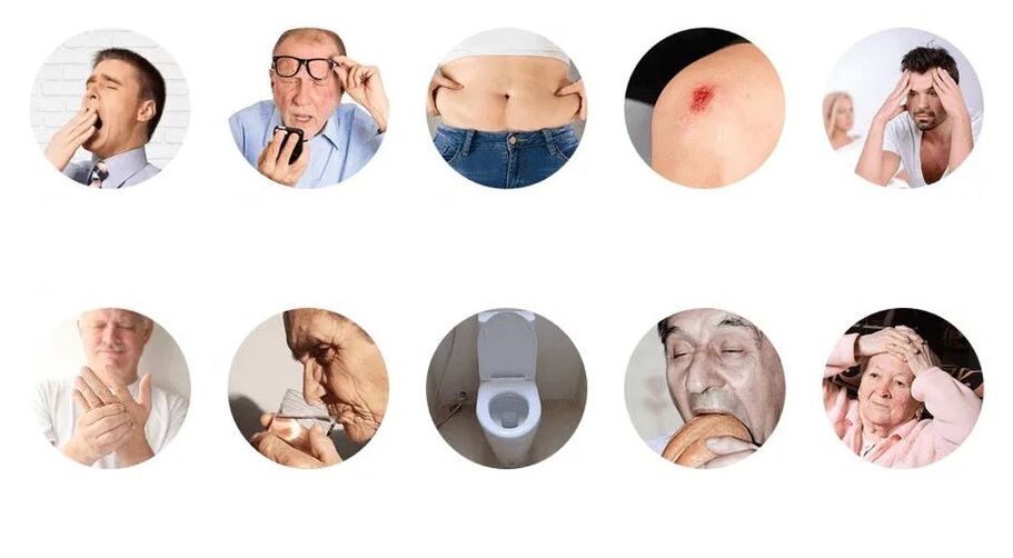 Symptome von Diabetes